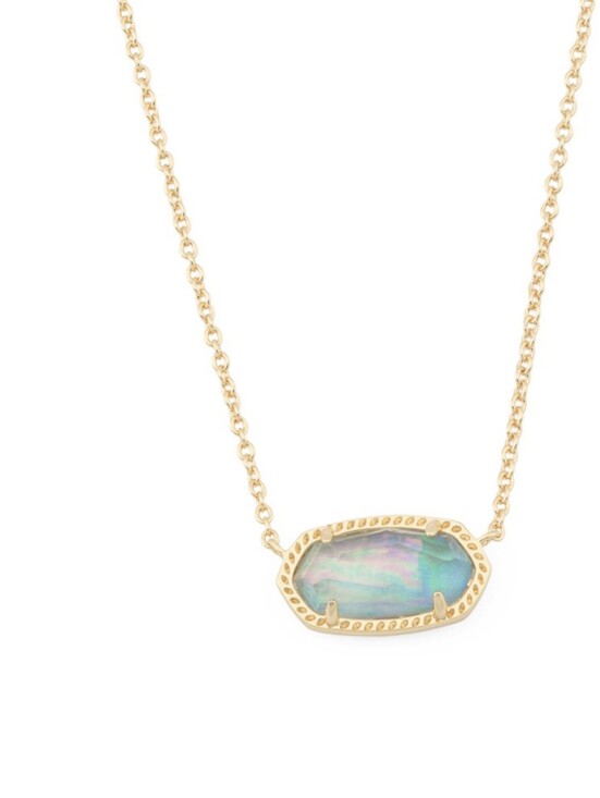 Kendra Scott Jewelry - Kendra Scott Gold Necklace with Iridescent Abalone Pendant NWT